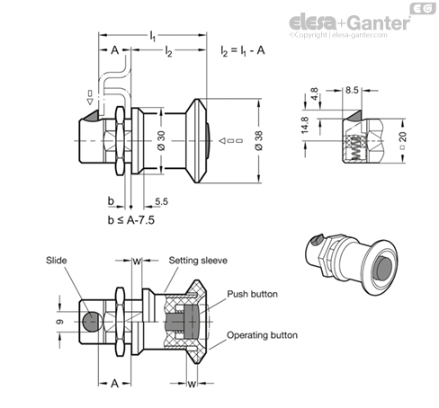 Gnas GN 315 Snap Locks | Elesa+Ganter